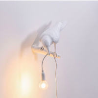 Seletti Bird Lamp White Looking Left